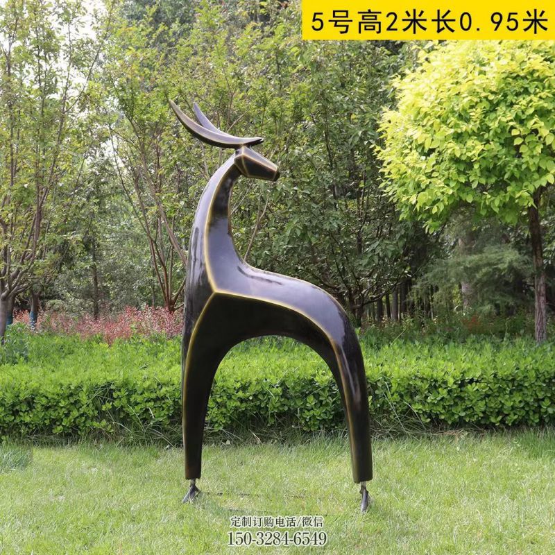 商场小鹿雕塑供求,村标概念,抽象小鹿雕塑制作 商场小鹿雕塑供求,村标概念,抽象小鹿雕塑制作