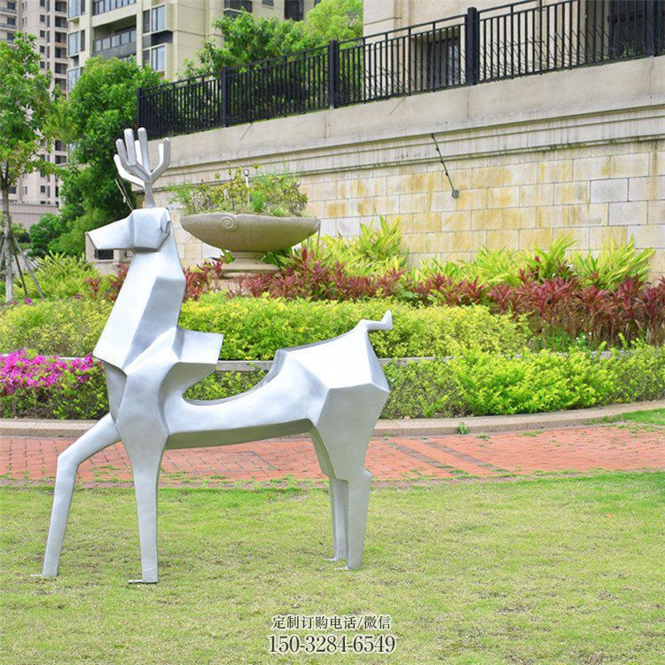 小鹿雕塑供求,露天雕塑,广场抽象小鹿雕塑制作 小鹿雕塑供求,露天雕塑,广场抽象小鹿雕塑制作